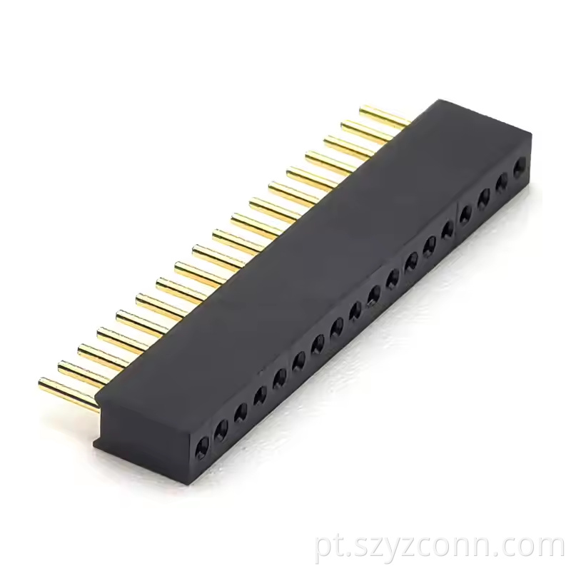 1.27mm Pitch Machined Female Header Straight H4.1mm 118P (1)